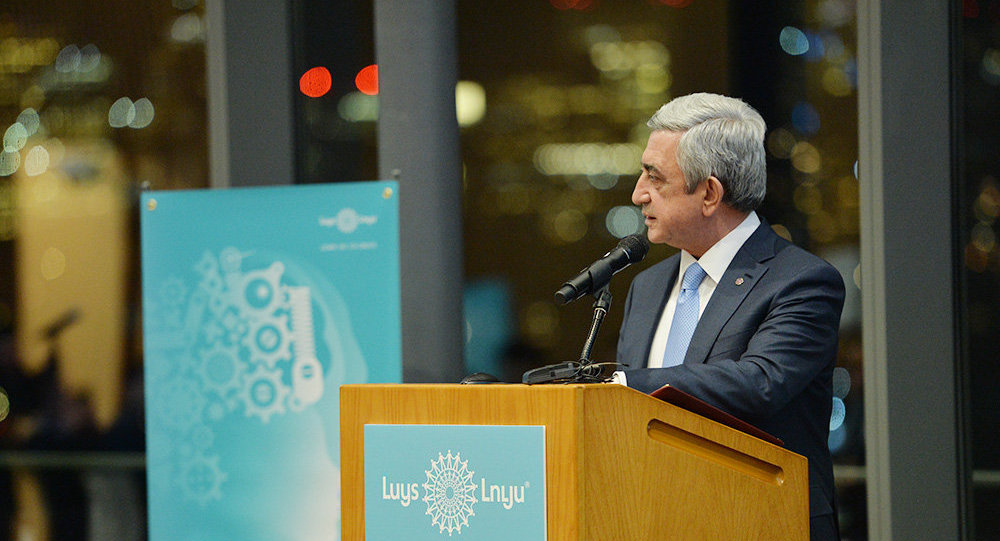 «ԼՈՒՅՍ» հիմնադրամի շնորհավորական ուղերձը Նախագահ Սերժ Սարգսյանին ծննդյան 65-րդ տարեդարձի կապակցությամբ